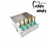 DENTAL IMPLANT DRILLS KIT 8 PCS GOLD TITATNIUM COATED WITH FREE BUR HOLDER CE ARTISTRY INDUSTRY
